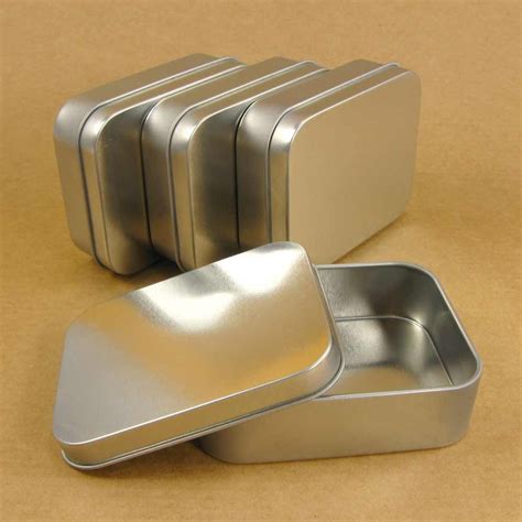 metallic silver gift box|square metal tin gift boxes.